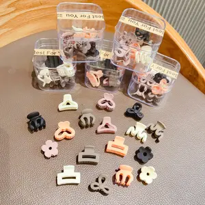 Cute Girl mini Hair Accessories Claws Clips acrylic small girls hair clips 10pcs/box cute woman bangs hair accessories