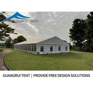 GUANGRUI 18*30 30*50 ขาวขนาดใหญ่งานแต่งงานกลางแจ้งโบสถ์กระโจมเต็นท์สําหรับ 300 500people กิจกรรม party