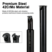 Portaherramientas de fresado de roscas OEM SR0016 de acero aleado CNC para fresado de roscas internas de agujeros profundos con recubrimiento antirust HRC42-48 para 16IR
