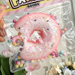 Customized TPR Simulation <b>Ring</b> Shaped Donut Squishy Toys Handmade Anxiety Relief Sensory Toys Slow Rising Novelty Girls Silicone - Product Image 1