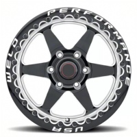 2 pièces de roues forgées Drag Racing 17x10J 18x12J 18x10J en alliage d'aluminium pour voiture Roues forgées 139.7 noires Beadlock