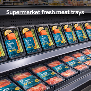 ถาดบรรจุภัณฑ์แบบซ้อนได้สำหรับอาหาร ปรับแต่งได้ตามต้องการ สำหรับเนื้อสัตว์ อาหารทะเล วัสดุ PP สำหรับผลิตภัณฑ์สดแช่เย็นและแช่แข็ง - Product Image 5