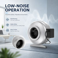 Ventilateur centrifuge en ligne à faible bruit, ventilateur d'évacuation métallique, souffleur de ventilation haute pression, ventilateur de surpression d'air, ODM OEM AC 220V-240V