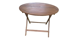 Ensemble de salle à manger pliant rond en bois d'acacia durable avec coussins mobilier d'extérieur confortable pour salon cour hôtels - Product Image 3