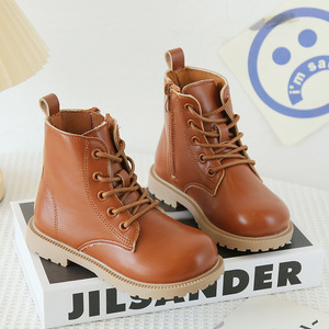 รองเท้าบูทเด็กหนัง PU สำหรับเด็กผู้ชายและเด็กผู้หญิง ขายส่ง รองเท้าบูทกันลื่นสำหรับเด็ก - Product Image 3