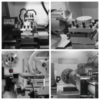 Tour CNC de haute précision, centre de tournage robuste, tour à banc plat CNC 6180-1500, système de commande GSK