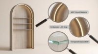 Vitrine de présentation de bijoux sur mesure professionnelle, présentoir d'intérieur haut de gamme pour marque de luxe