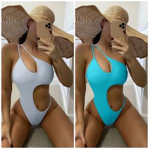 Traje de Baño de Una Pieza con Control de Abdomen, Halter, Sexy y Moldeador, Monokini para Mujer, Bikinis y Ropa de Playa - Product Image 5