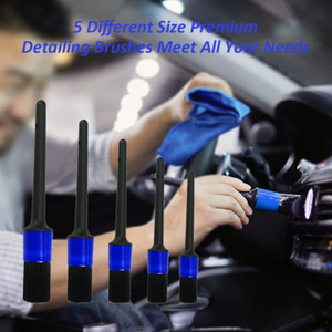 Kit de nettoyage automobile PMS 26 pièces, ensemble de brosses pour <span class=keywords><strong>le</strong></span> nettoyage intérieur avec accessoire de brosse douce pour perceuse, éponges de polissage - Product Image 4