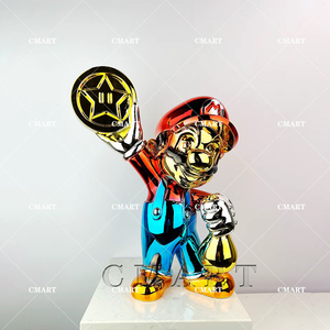 <span class=keywords><strong>Nueva</strong></span> Llegada a la Tienda <span class=keywords><strong>de</strong></span> Juegos: Estatua <span class=keywords><strong>de</strong></span> <span class=keywords><strong>Mario</strong></span>, Figura <span class=keywords><strong>de</strong></span> Resina Cromada <span class=keywords><strong>de</strong></span> 40CM, Escultura Pop Art <span class=keywords><strong>de</strong></span> <span class=keywords><strong>Mario</strong></span> <span class=keywords><strong>Bros</strong></span> - Product Image 3