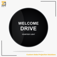 Projecteur de logo LED personnalisé pour voiture avec gobo en verre pour éclairage de courtoisie de portière et image de marque automobile