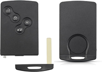 Clé de voiture intelligente pour Megane 3 avec 4 boutons 433 MHz ID46 PCF7952