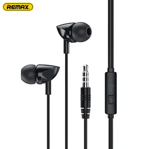 Remax-Auriculares de música con cable de metal para juegos, auriculares estéreo con cable de metal, auriculares para juegos