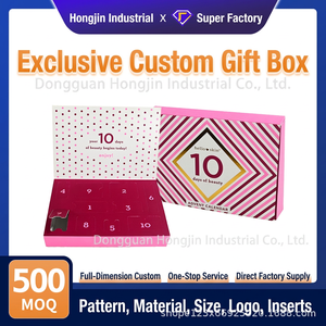 Caja <span class=keywords><strong>de</strong></span> Calendario <span class=keywords><strong>de</strong></span> Adviento Navideño Personalizada con Ventana Desprendible y Compartimentos Numerados, Empaque <span class=keywords><strong>de</strong></span> Regalo para Venta Minorista Festiva - Product Image 2