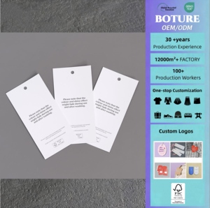 Logotipo personalizado ropa de lujo ropa colgante tarjeta <span class=keywords><strong>Jeans</strong></span> y ropa papel colgar ropa etiquetas - Product Image 1