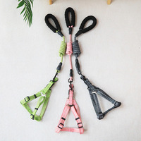 Laisse pour chien réglable et rétractable en nylon pour chiens de grande, moyenne et petite taille, corde de marche anti-explosion