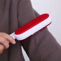 Manuelle Plastik-Fusselrolle mit Selbstreinigungsfunktion, 2-seitig, zur Staubentfernung und Tierhaarentfernung für Sofa, Teppich und Kleidung