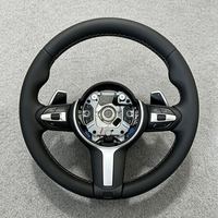 Manettes de changement de vitesse larges en cuir pleine fleur OEM, modèle rond, pour volant de voiture BMW 328i E90 X3 X5 M3 M4 M5 F01 F06 F10 F32 F34 F36
