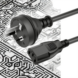 Cable de Alimentación de Seguridad Estadounidense de 1.2M C7 |   Diseño en Forma de 8 con Certificación NRTL para Impresoras/CPAP/Estudio |   Conector Hembra IEC OEM en Varios Colores, Estañado, IP20, 15A - Product Image 3