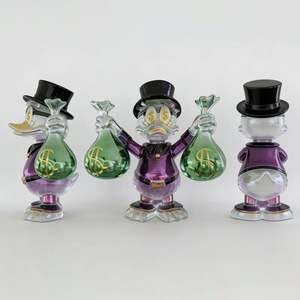 Escultura de Resina Transparente del Pato Donald, <span class=keywords><strong>MC</strong></span> Duck Dollar, para Arte, Decoración del Hogar, Manualidades - Product Image 6