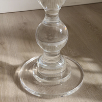 Table basse ronde transparente minimaliste moderne de luxe, table d'appoint compacte mobile en acrylique pour canapés, salons, usage domestique