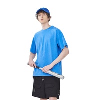 T-shirt unisexe vintage en coton 100% 250 GSM, coupe ample, délavé à l'acide, personnalisable avec logo, style streetwear pour hommes
