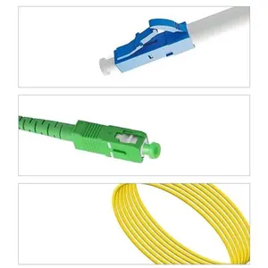 High Quality Simplex OS2 Single Mode LC/UPC To SC/APC Fiber Optic Cable Jumper For Data Centers Router Switches Transceivers