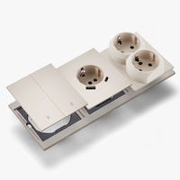 Interruptores y Enchufes de Pared WESA Ultrafinos con Botón Pulsador EU de 1/2/3 Vías con Enchufe USB Tipo C, Combinación Libre, Diseño Moderno de Lujo