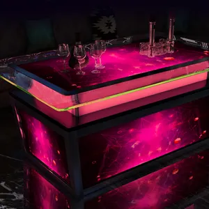 wholesale modern led KTV night club nightclub coffee bar table set bar tables for disco, night clubs tables