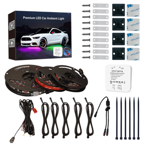 Độ sáng cao LED Strip ánh sáng cho xe underglow 12V RGBW đuổi theo đèn với điều khiển từ xa IP68 Thiết kế phổ phù hợp - Product Image 6