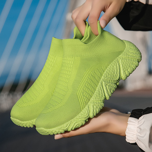 Scarpe Casual da <span class=keywords><strong>donna</strong></span> calzini alla caviglia di lusso Sneaker da <span class=keywords><strong>donna</strong></span> High-Top Hip Hop Streetwear Flats <span class=keywords><strong>Sneakers</strong></span> stivali neri bianchi - Product Image 1