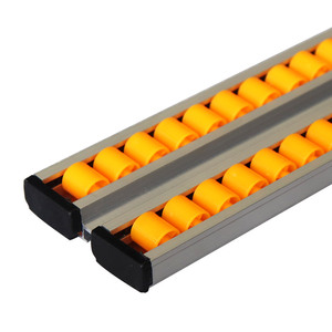 Ruedas de plástico de riel de flujo industrial de riel de rodillos para sistema de estante deslizante - Product Image 2