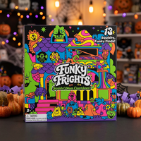 Calendrier de l'Avent Funky Frights Halloween 2026 : Boîte Cadeau Compte à Rebours avec 13 Mini Squishies à Remontée Lente – Idéal pour les Fêtes