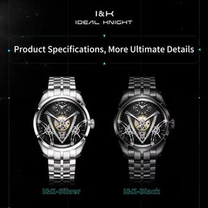 Envío Directo IDEAL KNIGHT Reloj Mecánico Automático de Lujo para Hombre, Reloj de Pulsera Esqueleto Tourbillon Impermeable para Negocios - Product Image 5