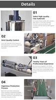 Réservoir d'agitation de mélange automatique trémie pâte épaisse liquide Machine à emballer rouleau chauffant capacité 200ml produits chimiques huiles sacs