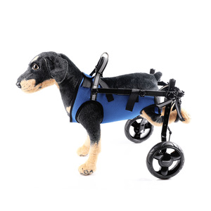 Silla de Ruedas Plegable para Mascotas, Ajustable para Perros, Tallas XXS, XS, S, M, L, con Chaleco de Malla y 2 Ruedas, Carrito de Movilidad para Parálisis de Extremidades Traseras - Product Image 5