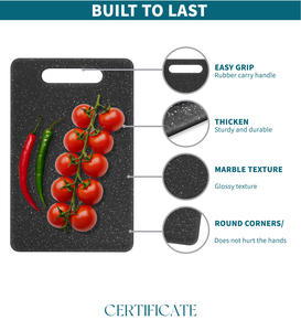 <span class=keywords><strong>Planche</strong></span> <span class=keywords><strong>à</strong></span> <span class=keywords><strong>découper</strong></span> en plastique Texture de marbre PP pour poulet de cuisine <span class=keywords><strong>Planche</strong></span> <span class=keywords><strong>à</strong></span> <span class=keywords><strong>découper</strong></span> en <span class=keywords><strong>granit</strong></span> antibactérien contre la moisissure 3 pièces - Product Image 5