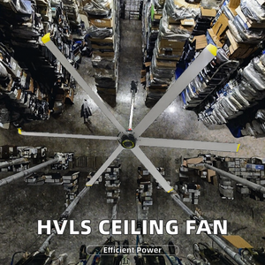 Ventilateur HVLS Bonawind 18FT de haute qualité pour l'élevage bovin et équestre, refroidissement et circulation de l'air, grand ventilateur de plafond industriel - Product Image 4