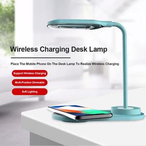 Lámpara de Escritorio USB con Cargador Inalámbrico, Atenuación Táctil, Carga Inalámbrica para Teléfono Móvil, Luz LED Multifuncional, Lámpara de Lectura de 10W - Product Image 5