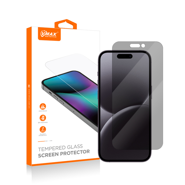 2.5D 4 Way 360° Privacy Screen Protector for iPhone 16 15 14 13 12 11 Pro Max Anti-Spy Case Friendly Tempered Glass Film