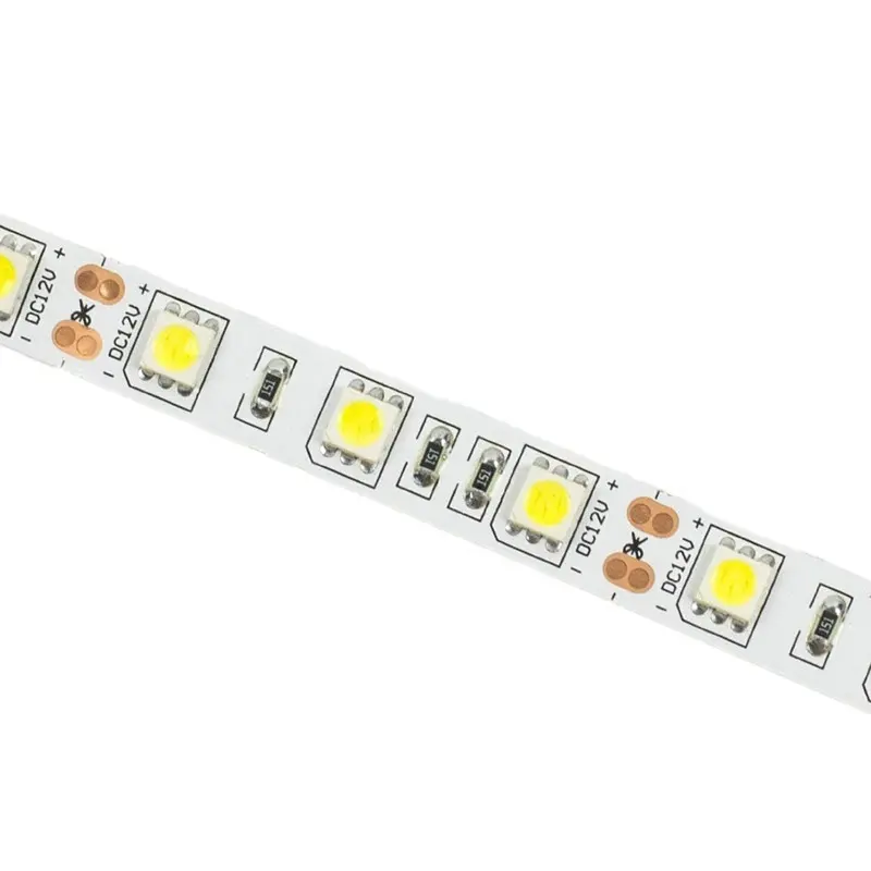 جديد وصول الجملة SMD5050 قطاع ضوء 60led/m 14.4 الوزن/متر LED قطاع 24V 2-3 سنوات الضمان Epistar/رقاقة سانان