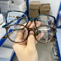 Montures de lunettes optiques en acétate prêtes à l'emploi, tendance et économiques, pour tous les types de visages
