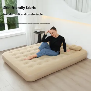 Colchón de Aire Inflable Automático de Lujo para Acampar, para <span class=keywords><strong>2</strong></span> Personas, con Bomba Integrada, Colchón Grueso - Product Image 3