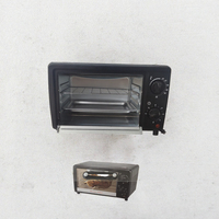 Four à toaster mini en acier inoxydable 800W, 13L, électrique, sans huile, avec minuterie numérique, pour usage domestique, vente en gros d'usine, économe en énergie