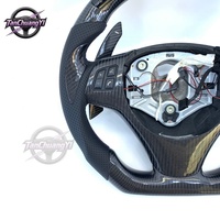 Volant de voiture personnalisé avec LED en fibre de carbone pour BMW E90 E91 E92 E93 E87 E81 E82 E88 M3 2008-2013
