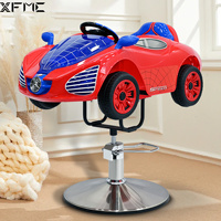 Équipement de salon pour enfants, rotation à 360 degrés, jouets Spider-Man rouges, chaises de salon de coiffure pour enfants avec lecteur de musique intégré
