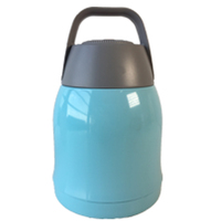 Termo de agua portátil para estudiantes, termo de doble pared de acero inoxidable para alimentos al vacío, novedad