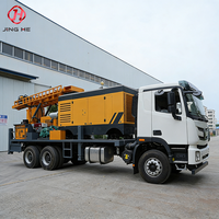Foreuse hydraulique rotative intégrée sur camion de 600 m, robuste, avec compresseur d'air, à vendre
