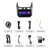 MeiHua-Lecteur multimédia Android 9 pouces pour Chevrolet Cobalt Spark 2014-2018, autoradio stéréo GPS Navi, DVD, tableau de bord
