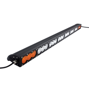 Barra Luminosa <span class=keywords><strong>LED</strong></span> Bicolore 43 Pollici 240W, Faro Off-road Bianco Ambra Giallo, Fascio Combinato Spot e Flood, Luce da Lavoro e Immersione - Product Image 3
